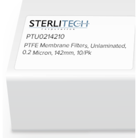 STERLITECH PTFE Unlaminated Membrane Filters, 0.2 Micron, 142mm, PK10 PTU0214210